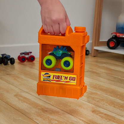 Hot Wheels Monster Trucks Pista Acrobacias y Combustible