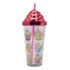 Vaso Plastico Metalizado Con Popote Pack 4pz Sm22hat294