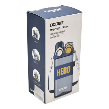 Botella De Tritan Doble Boquilla Hero 570ml Sm22hat414