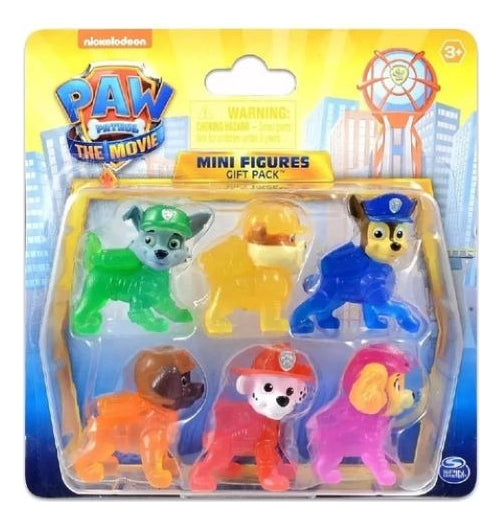 Set 6 Mini Figuras Paw Patrol La Pelicula Patrulla Canina