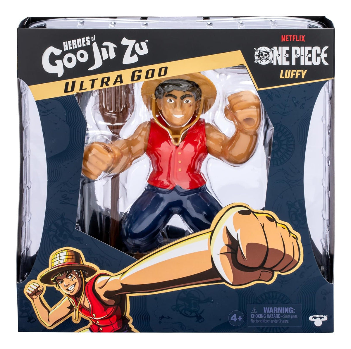 Goo Jit Zu One Piece Monkey D Luffy Figura Estirable Netflix