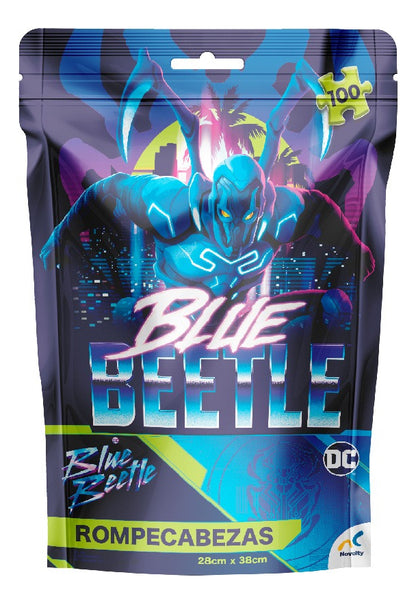 Dc Blue Beetle Rompecabezas De Bolsa 100pz 28x38cm Novelty