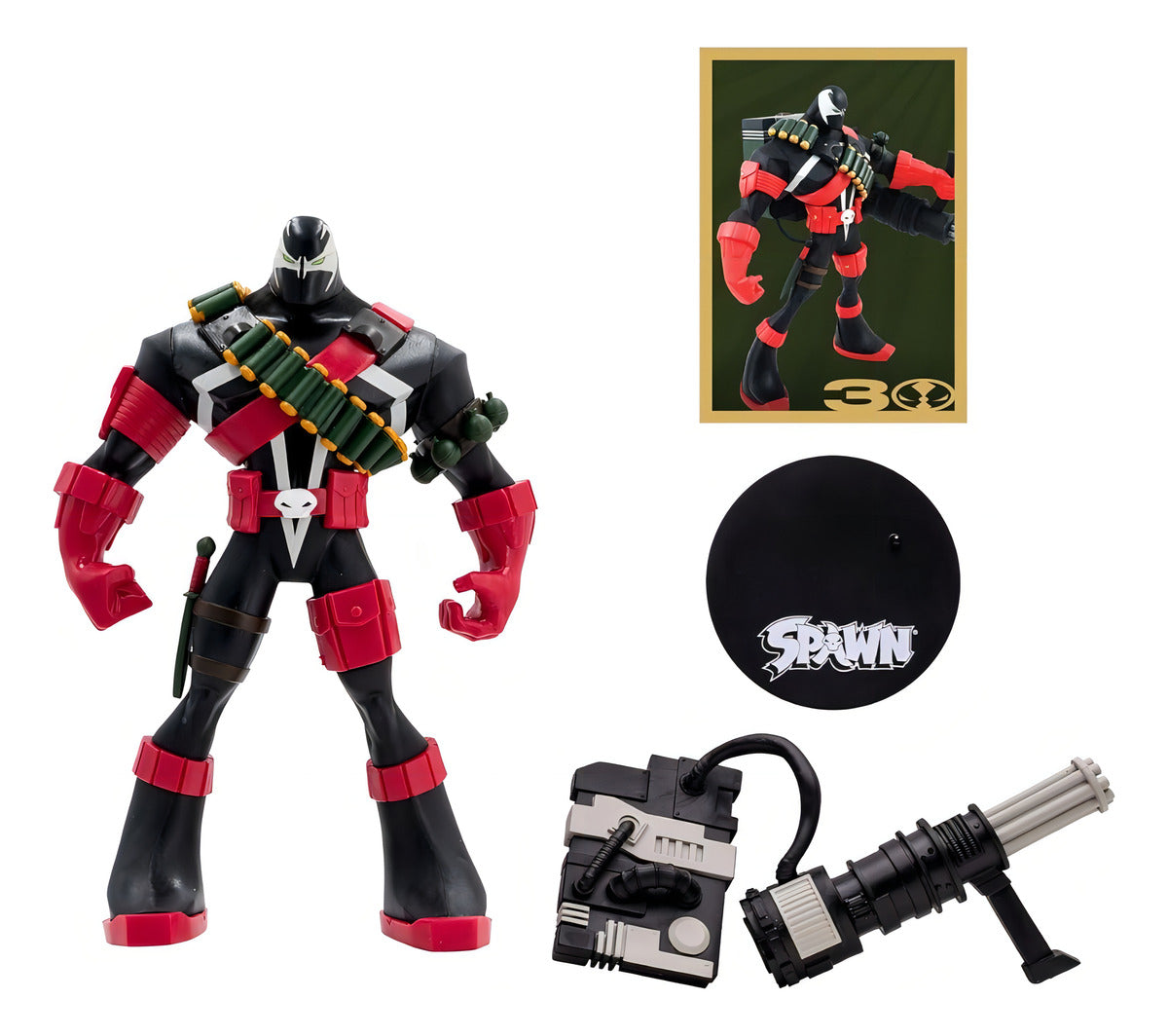 Figura de acción Commando Spawn 30.º aniversario McFarlane Toys