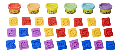 Set De Masas Hasbro Play-doh E8532 Fundamentals Letras con 26 sellos y 6 latas