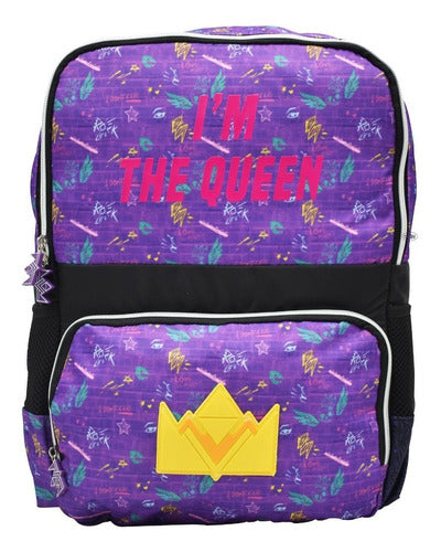 Mochila Platica Polinesia Doble Vista Im The Queen Morada Primaria Atm Color Violeta