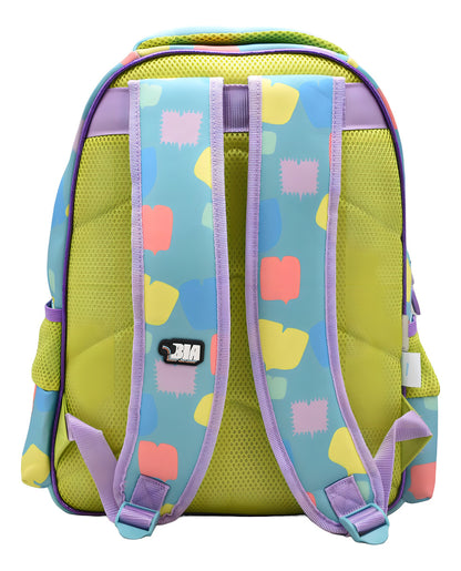 Mochila Disney Bia The Best Meme Estampado Tornasol Primaria 0380 Atm Color Amarillo/azul