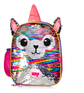 Lonchera Llama Lentejuela Multicolor Wilys Color Rosa
