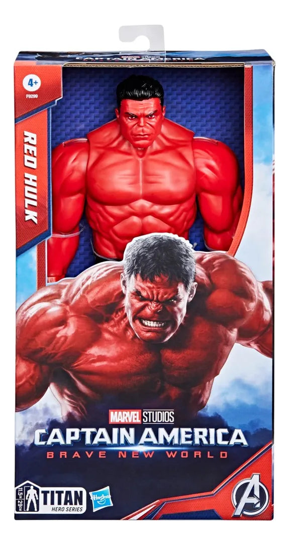 Marvel Pack Red Hulk Titan Hero Y Super Puños Gamma Hasbro