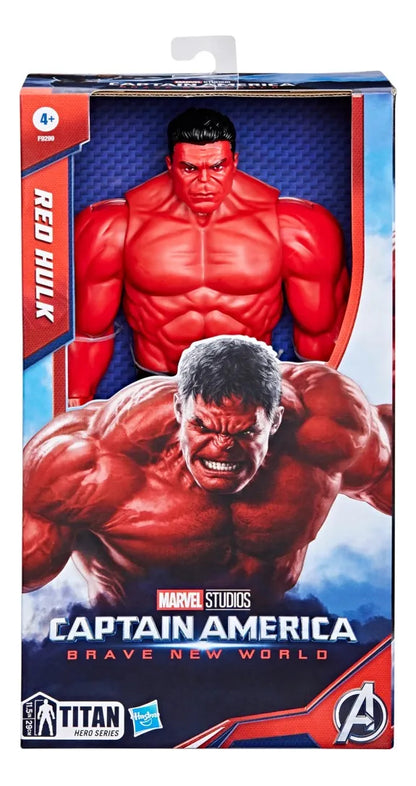Marvel Pack Red Hulk Titan Hero Y Super Puños Gamma Hasbro