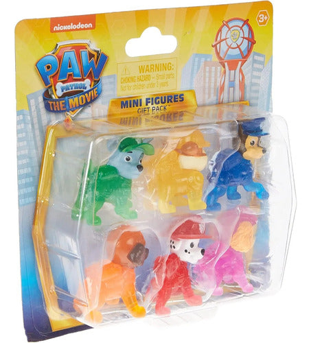 Set 6 Mini Figuras Paw Patrol La Pelicula Patrulla Canina