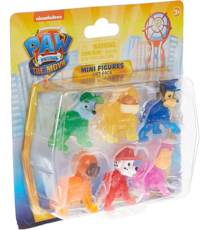 Set 6 Mini Figuras Paw Patrol La Pelicula Patrulla Canina