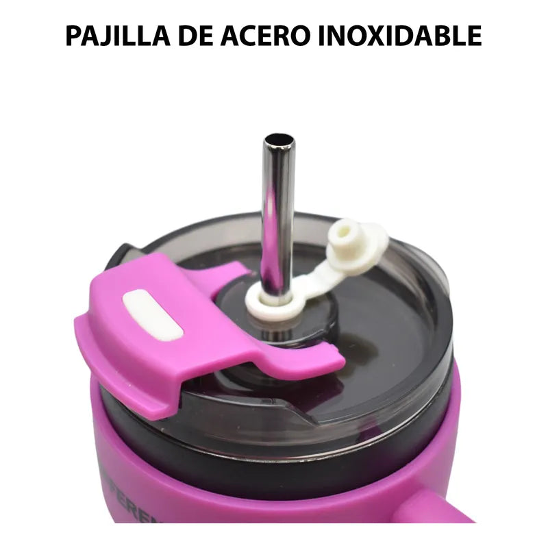 Botella Metalica Con Asa Tea Break 600ml Sm24coh819