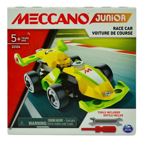 Meccano Pack 4pz Helicoptero Bulldozer Carro Moto Spinmaster 169