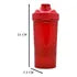 Vaso Plastico Con Dos Compartimentos Rojo 400ml Sm22hat161