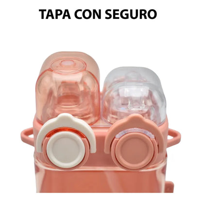 Botella De Tritan Doble Boquilla Hero 570ml Sm22hat414