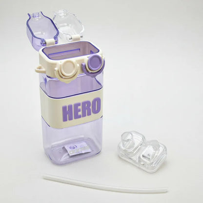 Botella De Tritan Doble Boquilla Hero 570ml Sm22hat414