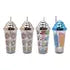 Vaso Plastico Metalizado Con Popote Pack 4pz #2 Sm22hat294