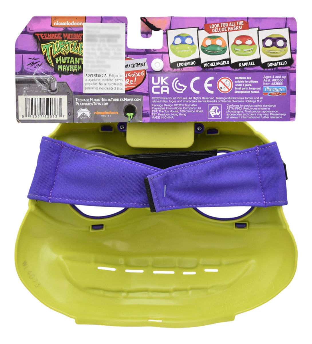 Tortugas Ninja Role Play Mask Pack 4 Mascaras Playmates Verde Tortugas Ninja