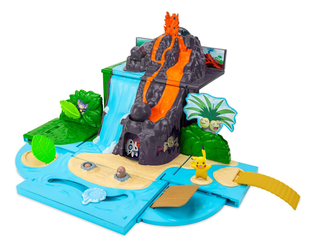 Set De Juego Playset Pokémon Carry Go Con Funda Volcano