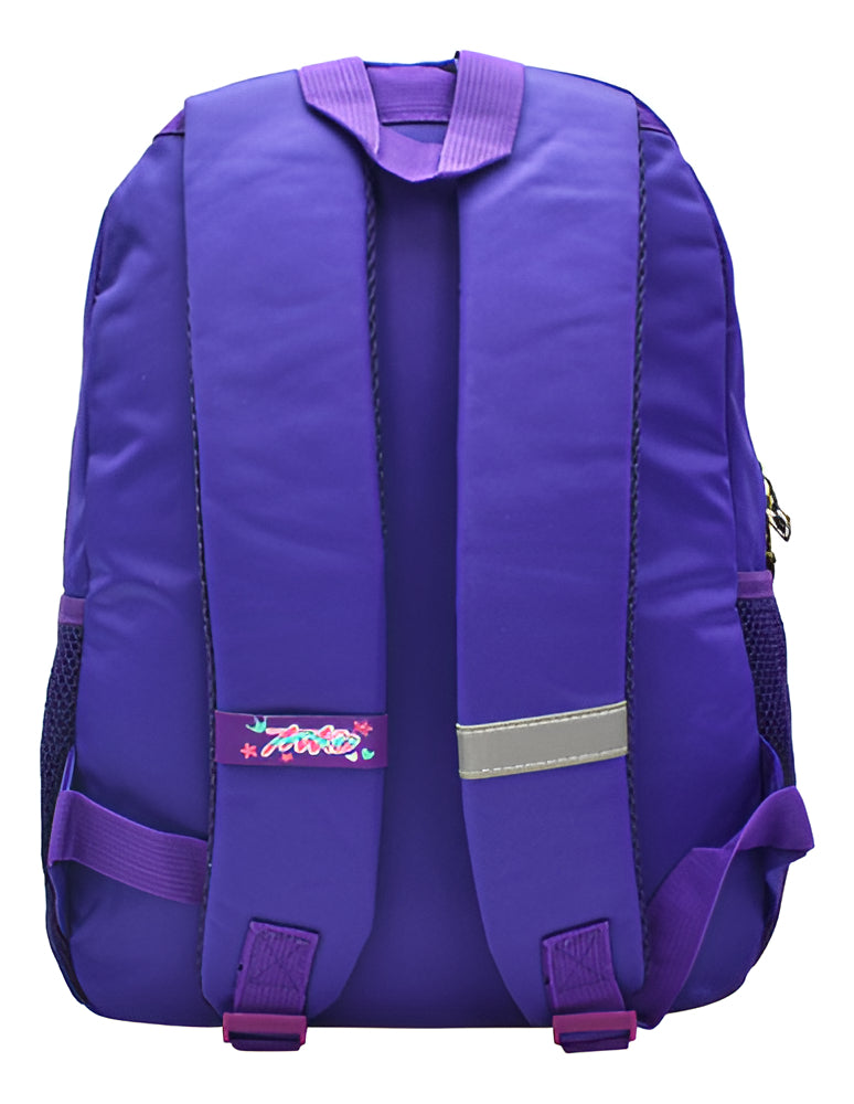 Mochila Escolar Miko Club Violeta Estampada 16L con Compartimento Laptop