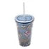 Vaso Plastico Postres Tapa Y Popote Pack 4 Piezas Sm22hat312