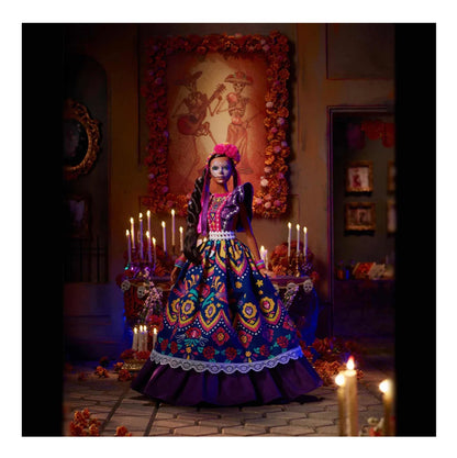 Mattel Muñeca Barbie Dia De Muertos 2022 Vestido Tradicional