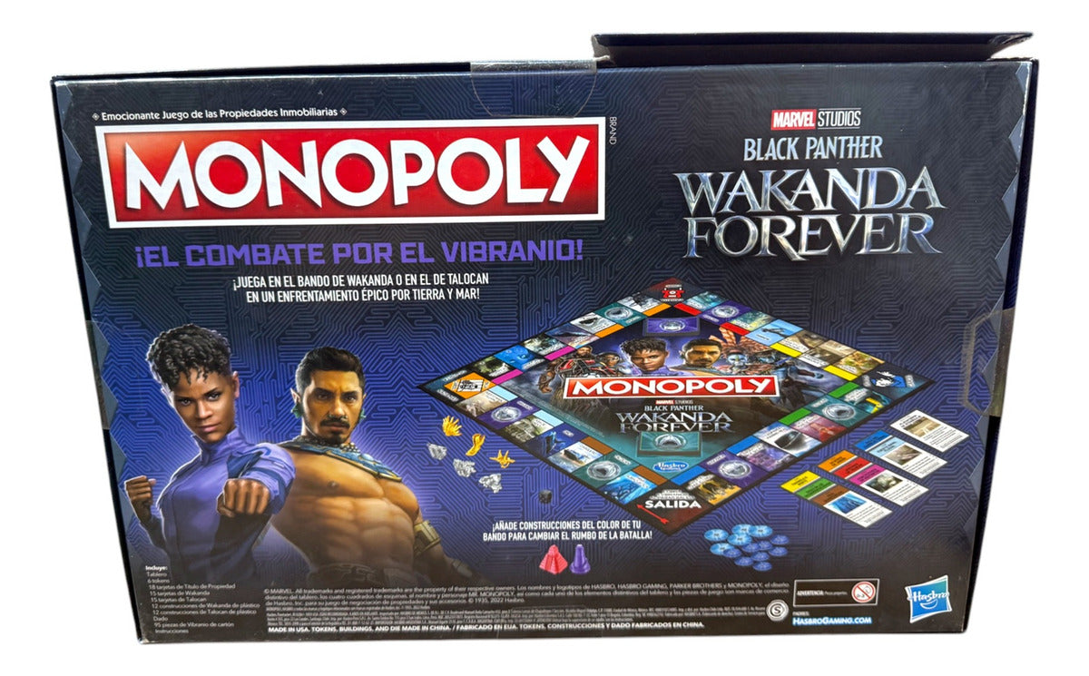 Marvel Monopoly Black Panther Wakanda Forever Hasbro Cf