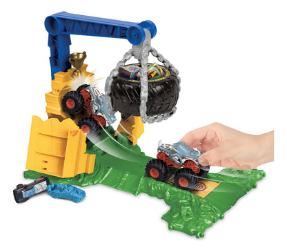 Pista Hot Wheels Monster Trucks Reto En La Selva Para Niños