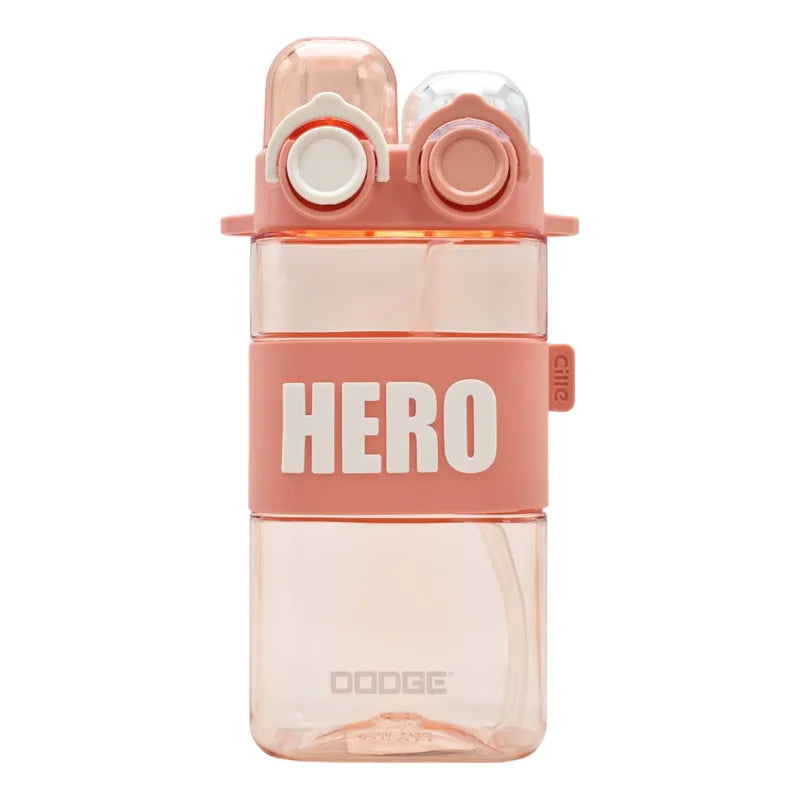 Botella De Tritan Doble Boquilla Hero 570ml Sm22hat414