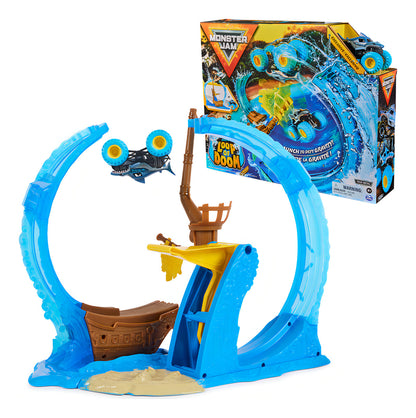 Monster Jam 6070018 Set Megalodon Loop of Doom con camión 1:64