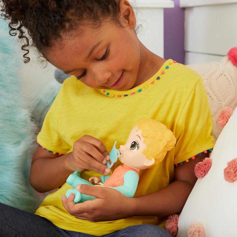Muñeca Baby Alive Sueño Y Abrazos Cabello Rubio 24 Cm 3