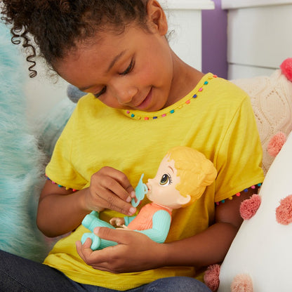 Muñeca Baby Alive Sueño Y Abrazos Cabello Rubio 24 Cm 3