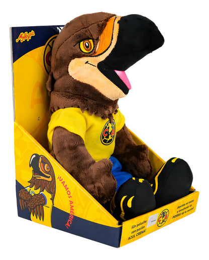 Peluche Mi Alegría Águila América Amarillo con Sonidos 32 cm
