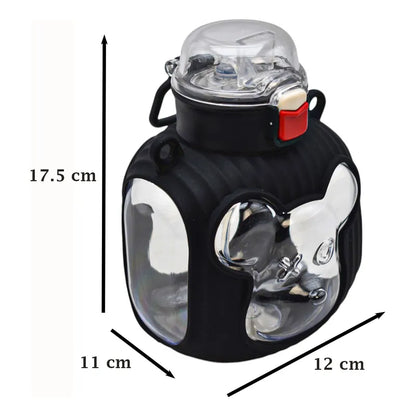 Botella Con Cara De Osito Con Asa 850ml Sm24coh238