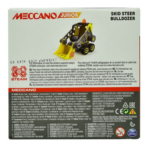 Meccano Pack 4pz Helicoptero Bulldozer Carro Moto Spinmaster 169