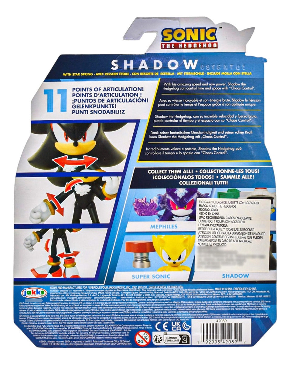 Sonic The Hedgehog Pack Shadow Y Sonic 10 Cm Jakks Pacific