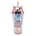 Vaso Tapa Gato Y Popote Pack 4 Piezas Sm22hat289