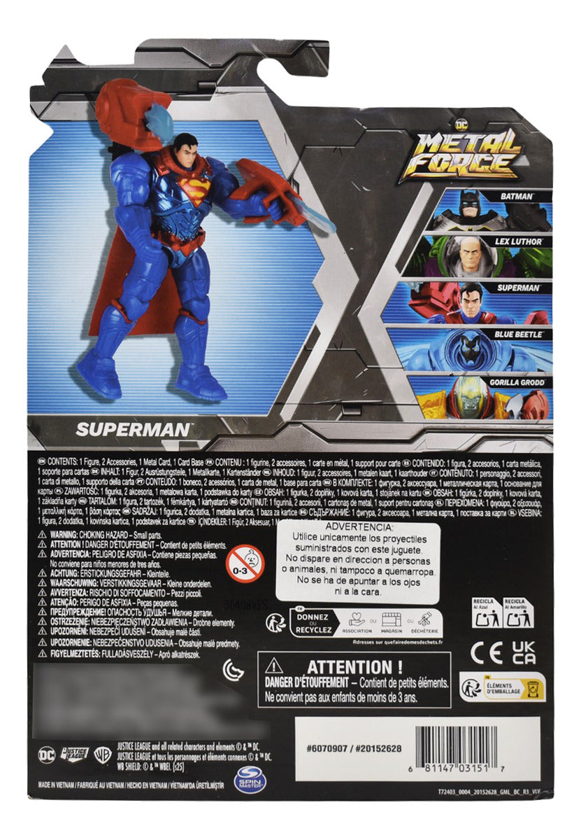 Dc Metal Force Superman Figura 11cm Spin Master