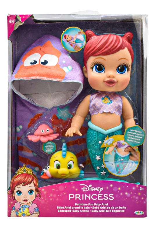 Disney Princesa Bebe Ariel Se Da Un Baño 29cm Jakks Cf
