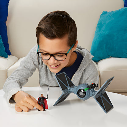 Hasbro Force Link Star Wars Mission Fleet Moff Gideon Outland Tie Fighter Set Figura y Vehículo