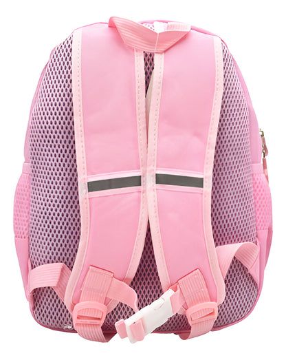 Mochila Unicornio Rosa Lluvia Mini Backpack Niñas Estampada C/ Bolsillo Botella