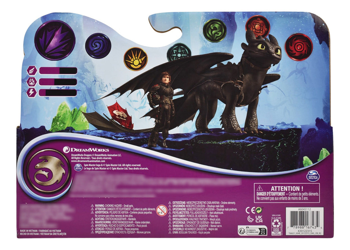 Dragones Pack 3 Figuras 21cm Con Accesorio Spin Master