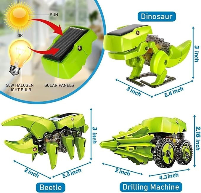 Peque Robotica Solar Mi Alegria Personaje Dinosaurio