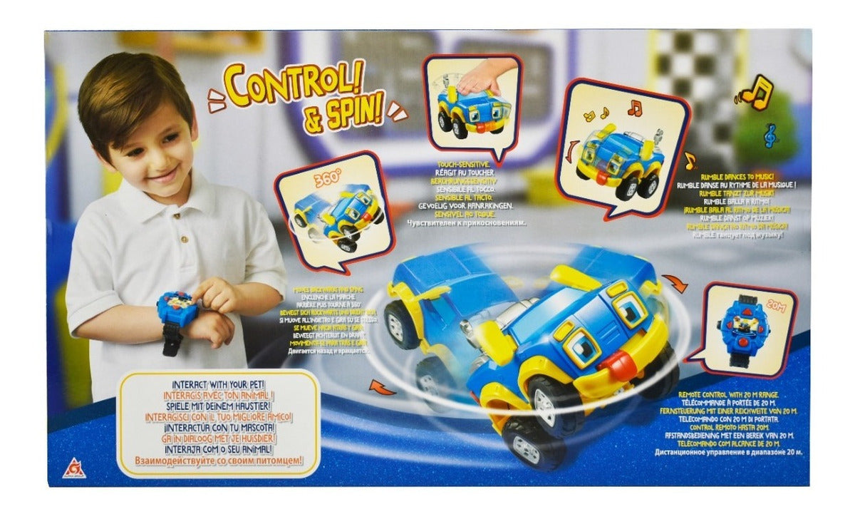 Camioneta Control Remoto Alpha Group Rev y Roll Azul Pilas