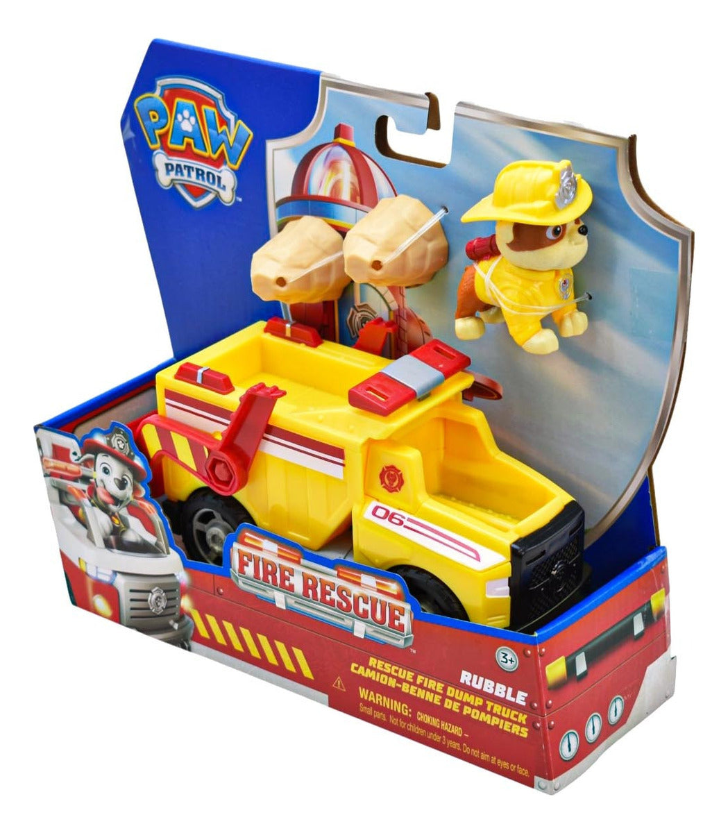 Paw Patrol Fire Rescue Pack 6 Vehiculos 18cm Spin Master Multicolor