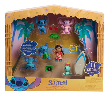 Set De Figuras Coleccionables Stitch 11 Piezas