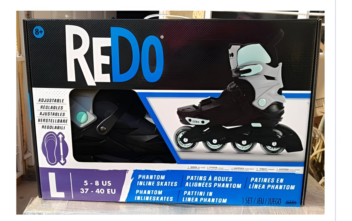 Jakks Pacific Patines En Línea Redo Phantom L 6.5 Mm Negro