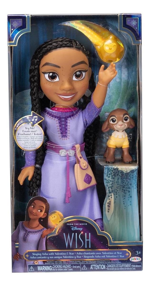 Muñeca Asha Cantante, Valentino Y Star Wish Jakks Pacific
