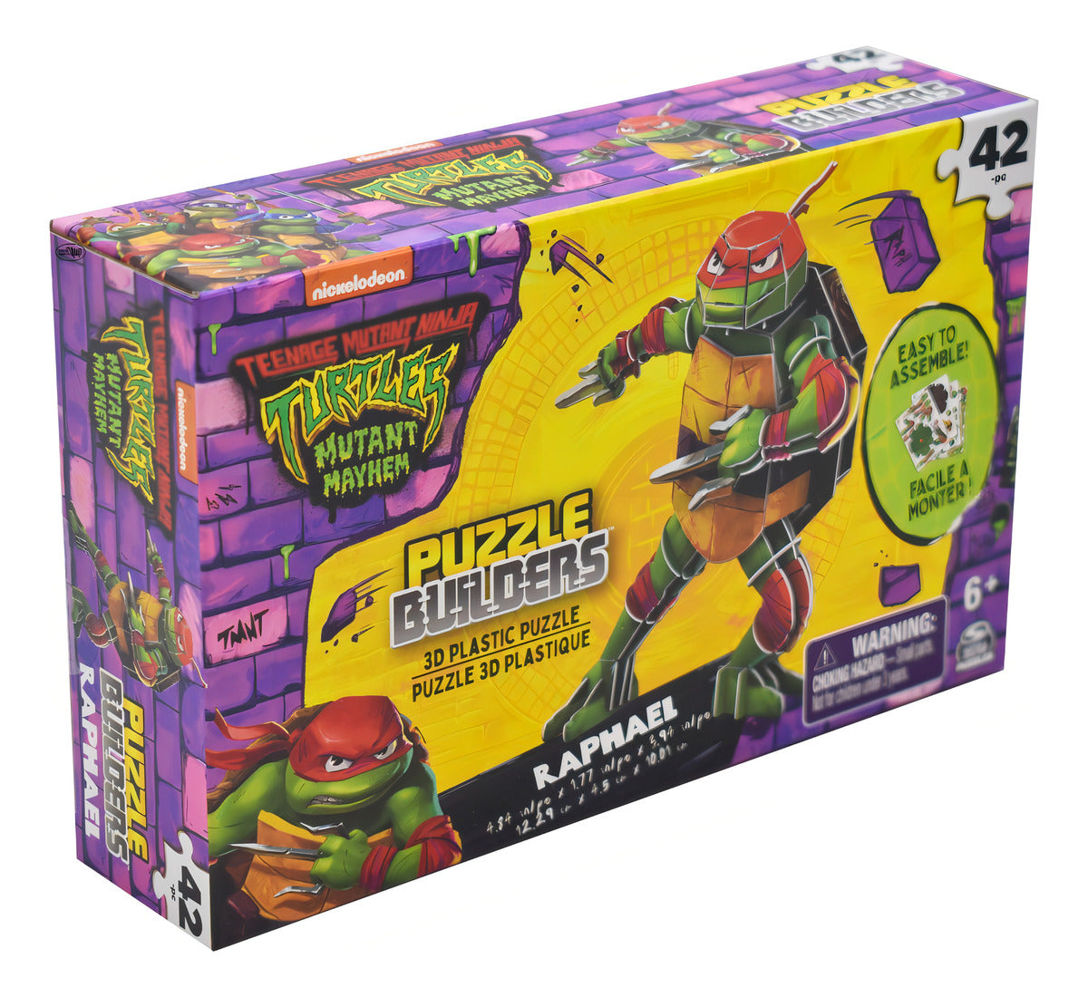 Turtles Mutant Mayhem Raphael Puzzle 3d 42pz Spin Master