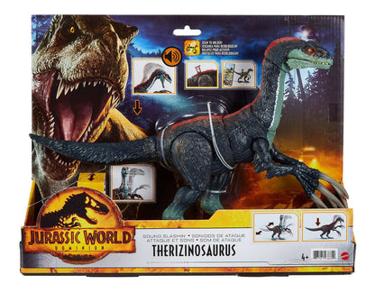 JURASSIC WORLD MATTEL, Therizinosaurus, Dinosaurios Juguetes para Niños, 4+ Años